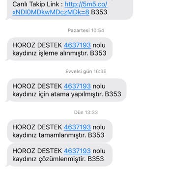 Horoz Lojistik Kargo Dağıtım Sorumsuzluğu
