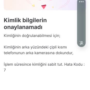 Hepsipay NFC İle Kimlik Tarama Hatası