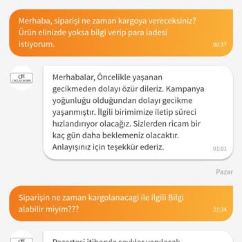 Trendyol-chilai Home Satıcı-ürün Hala Gönderilmedi.