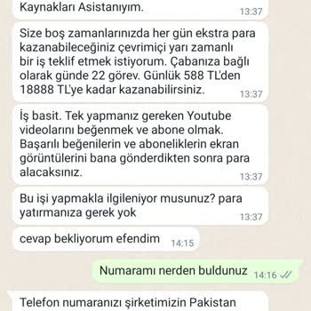 WhatsApp +91 82946 68493 Numarasından Mesaj