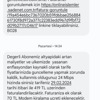 Sadenet İnternete Hiçbir Şekilde Ulaşamıyorum