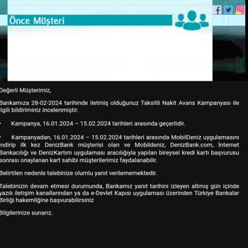 Denizbank Faizsiz Tna Sorunu