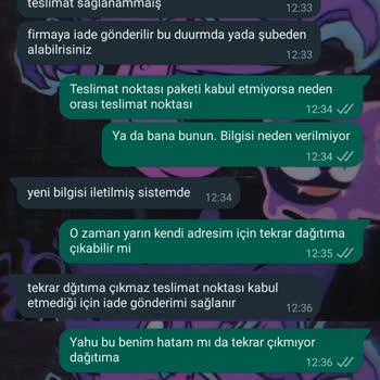 Kargoist Teslimat Noktasının Gönderiyi Teslim Almaması