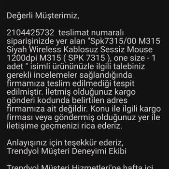 Garantiye Gönderdiğim Ürün Trendyol Yüzünden Yanlış Adrese Gönderildi.