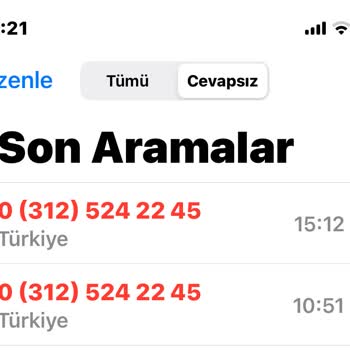 0312 524 24 45 Numara Rahatsız Edercesine Arıyor