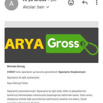 Arya Gross Para İadesi Yapılmaması