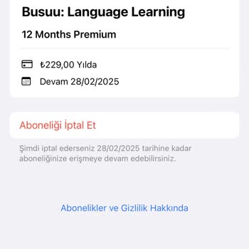 Busuu Abonelik Ücretsiz Deneme Süresindeyken 1 Yıllık Para Çekildi
