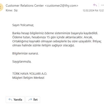 THY Tazminat Ödemesi Zulmü