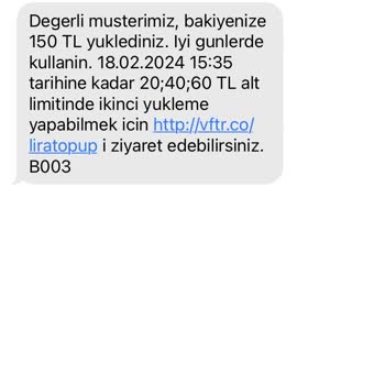 Vodafone Yurt Dışında SMS Alamıyorum