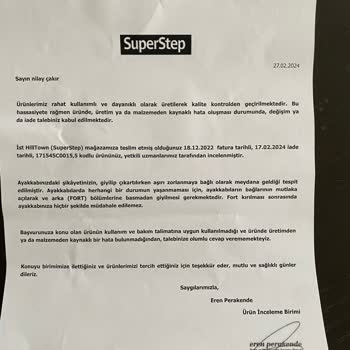 SuperStep Kalitesiz Ayakkabı Kullanımı Sonucu Yaşanan Sorunlar