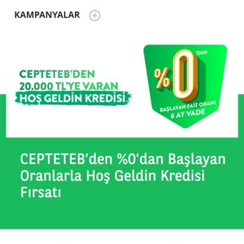 CepteTeb 0 Faiz Yalanı