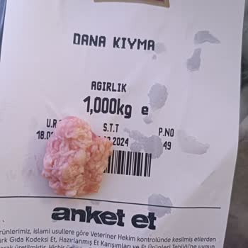 Carrefour SA Anket Et Markalı Kıymanın Ağır Kötü Kokusu, Boyalı Yağdan İbaret