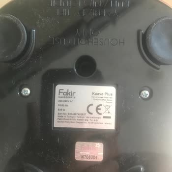 Fakir Ev Aletleri Kalitesiz Kahve Makinesi Ve İlgisiz Müşteri Hizmetleri