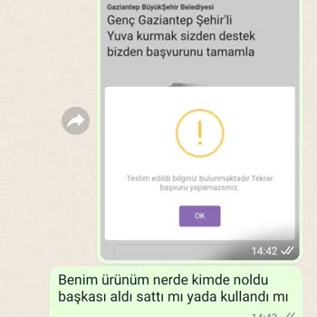 Gaziantep Büyükşehir Belediyesi Ürün Teslim Edildi Diyor Ama Teslim Edilmedi