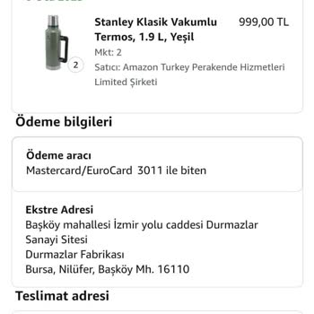 Stanley Termos Amazon Kutupayısı Falan Filan