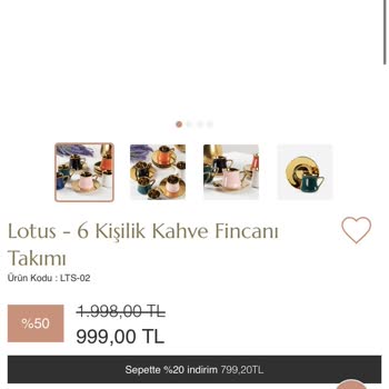 Bernardo Lotus Kahve Takımı