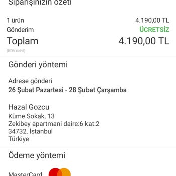Oysho Giyim Gecikmiş Ve Kayıp Kargo Mağduriyeti