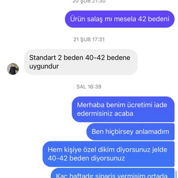 Tuğçe Kolip (Tu Tu Tasarım) Para İadesi Yapılmıyor Cevap Yok