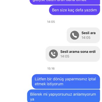 Tuğçe Kolip (Tu Tu Tasarım) Para İadesi Yapılmıyor Cevap Yok