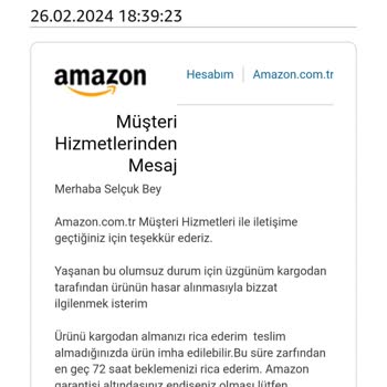 Amazon Da 20 Gündür İade Yapamıyorum
