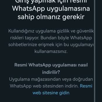 WhatsApp'a Giriş Yapamıyorum!