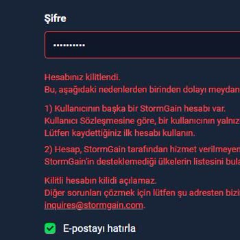 StormGain Account Frozen Unjustly