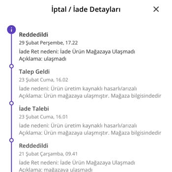 Lufian İade Kabul Etmiyor