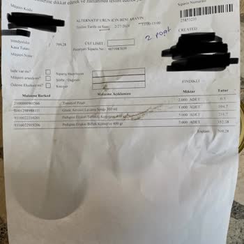 Mopaş Market Tarihi Geçmiş Bozuk Ürün Gönderiyor