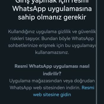 WhatsApp A Giremiyorum, Güncelleme Yapmıyor.