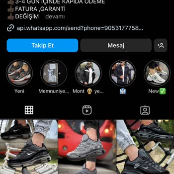 Spor _ayakkabb (Instagram) Müşterilerle İlgilenmiyor