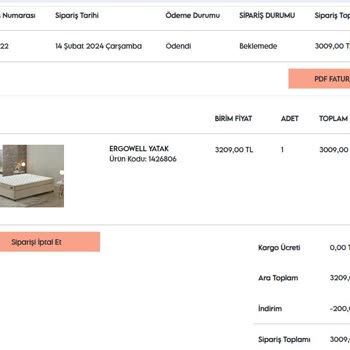 Puffy 15 Gün Geçmesine Rağmen Hala Ürünü Kargoya Vermedi