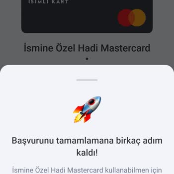 Hadi - TOM Bank İsimli Kart Sipariş Veremiyorum