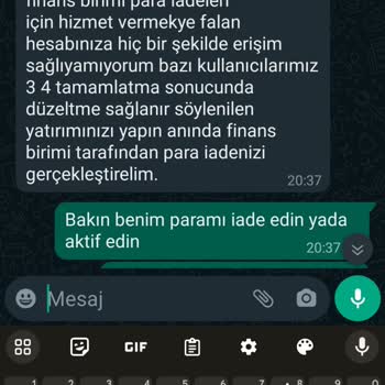 Pashacasino Paramın İadesini İstiyorum