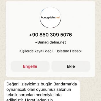 Buna Gidelim (bunagidelim.net) Bunagidelim.net Çocuk Oyunu Ücret İadesi Yapmadı