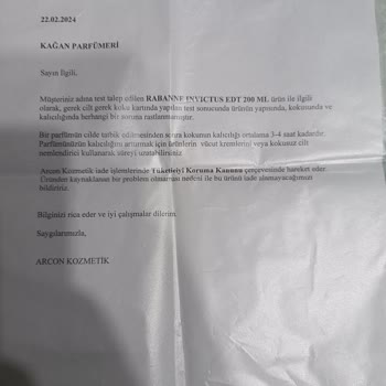 Kağan Parfümeri Parfümeri Satış Sonrası Destek Sorunları