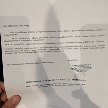 Skechers Taban Erimesi Şikayetim.