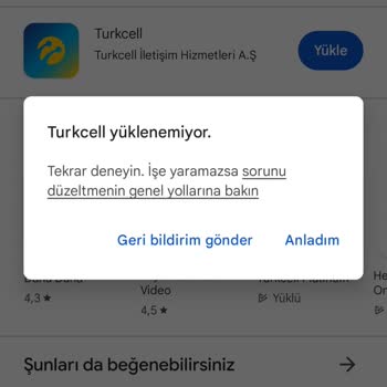 Turkcell Mobil Uygulaması Hatası