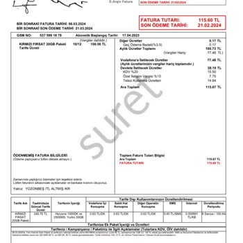 Vodafone Tarife Aldatmacası Ve Yüksek Fiyat Politikası