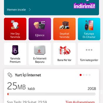 Vodafone Kendi İnternetim Bitmeden Ekstra Paket Tanımlanıp Bir De Ücret Kesildi