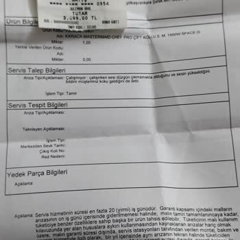 Karaca Züccaciye Karaca Hamur Yoğurma Makinesi Mağduriyeti