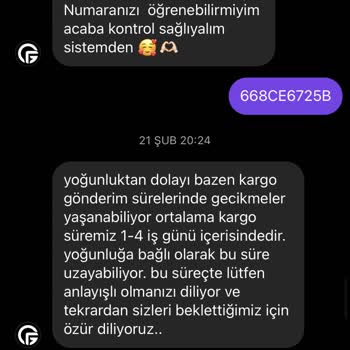 Gofeel Ürünlerimi 22 Gündür Kargoya Vermiyor.
