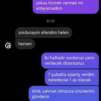 Gofeel Ürünlerimi 22 Gündür Kargoya Vermiyor.