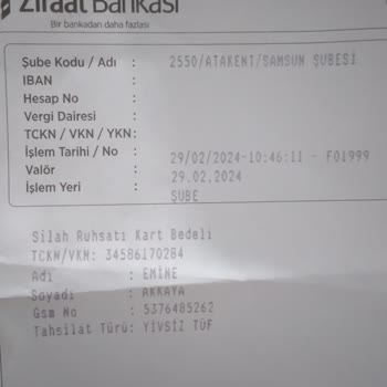 Ziraat Bankası Yanlış Para Alınması
