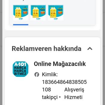 A101 Kopya Sayfası Sahte