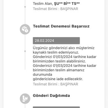 MNG Kargo'nun Başka Adrese Kredi Kartını Teslim Etmesi