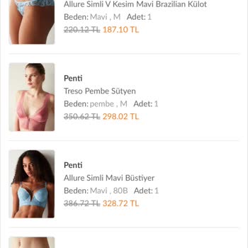 Trendyol Penti Ürün Olduğu Halde Göndermemesi