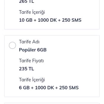 Türk Telekom Faturalı Tarife Bitişi