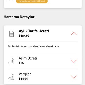 Vodafone Fahiş Bir Fatura Hesaplama
