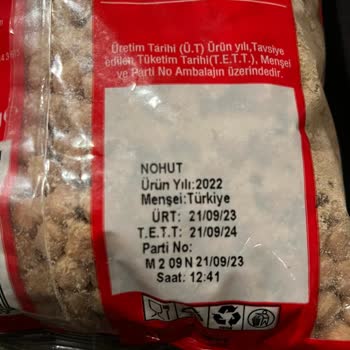 BİM Saban Marka Nohut Böceklenmesi