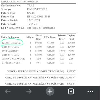 Civil Sma Optipro Mama Bozuk Veya İçeriği Orijinal Olmayan Mama